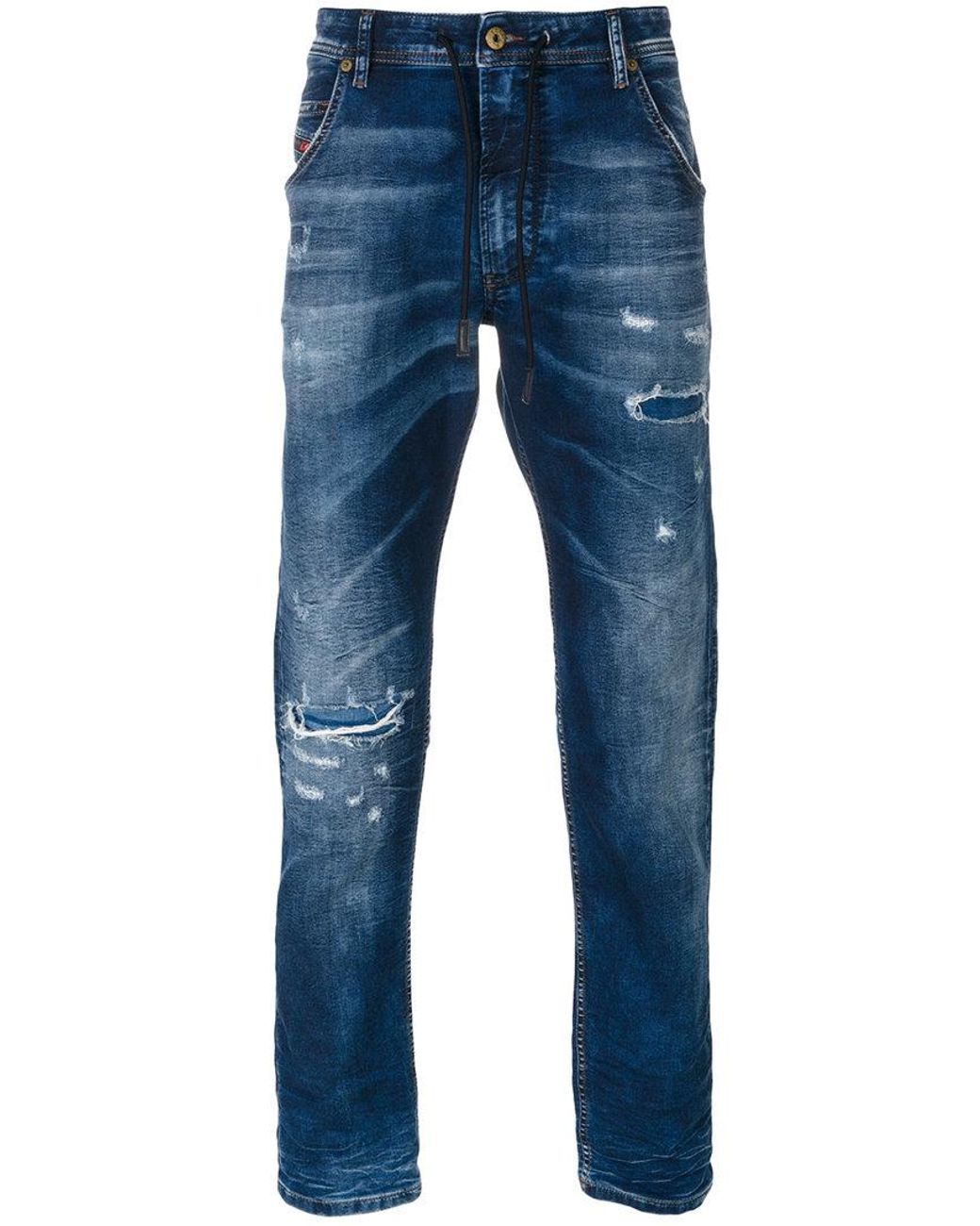 DIESEL Krooley Cb-ne Sweat Jeans in Blue for Men | Lyst UK