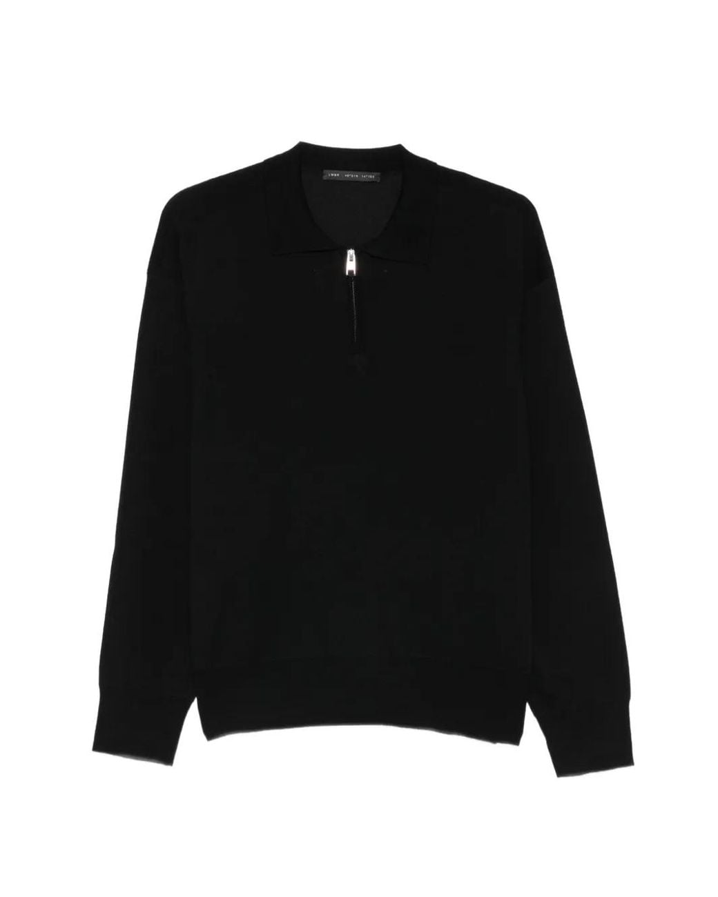 Low Brand Black Polo À Col Zippé for men