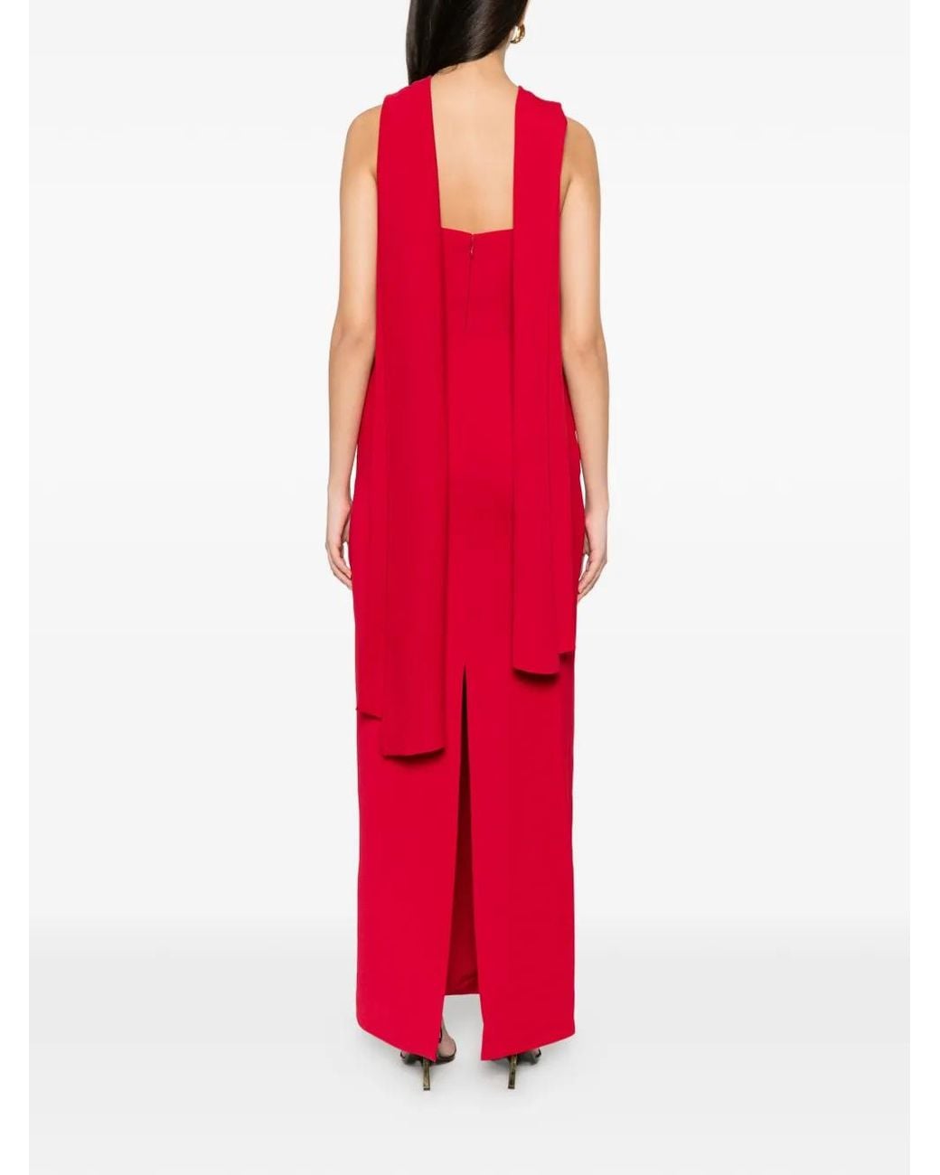Solace London Red Rona Maxi Dress