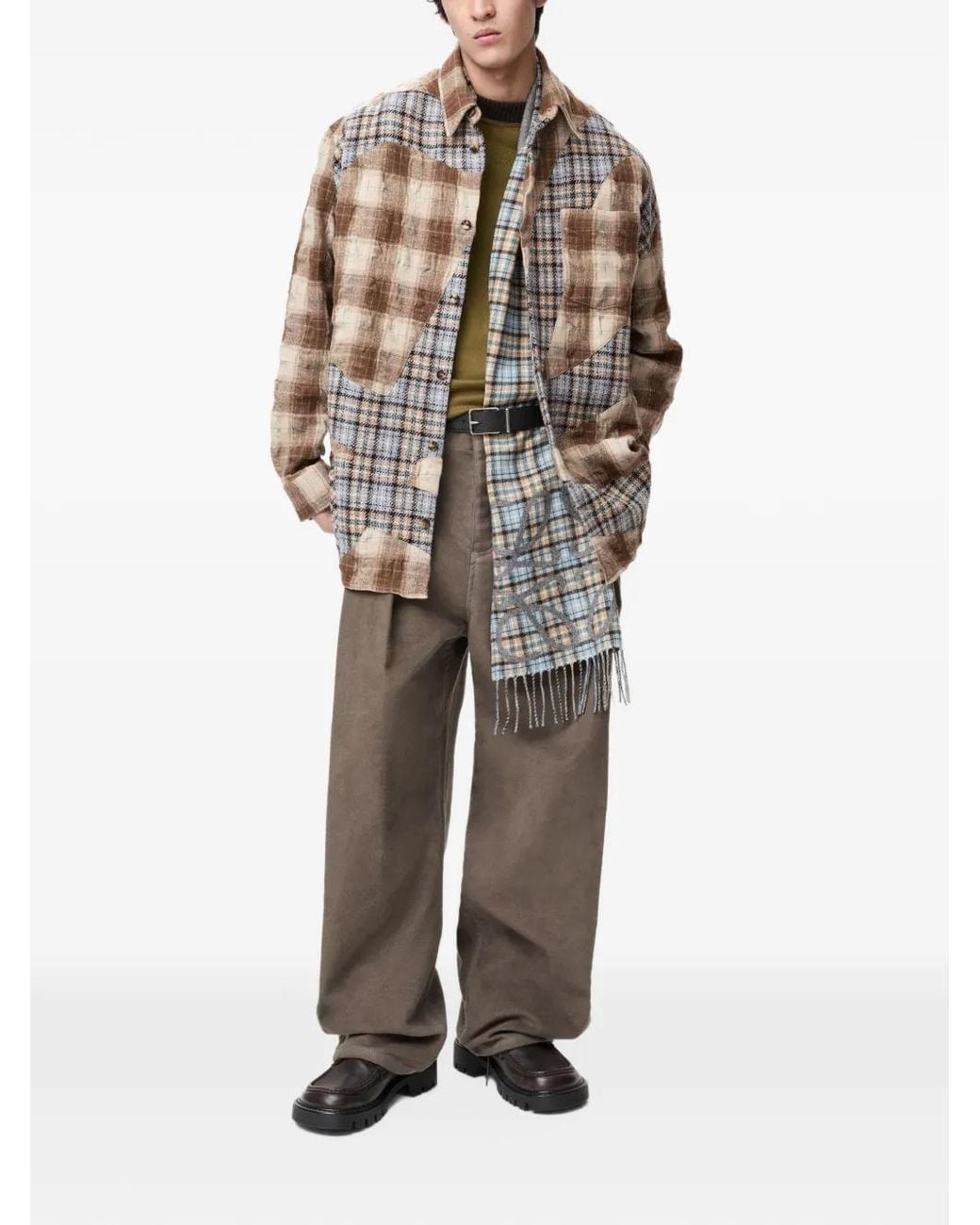 Loewe White Chemise À Design Patchwork for men