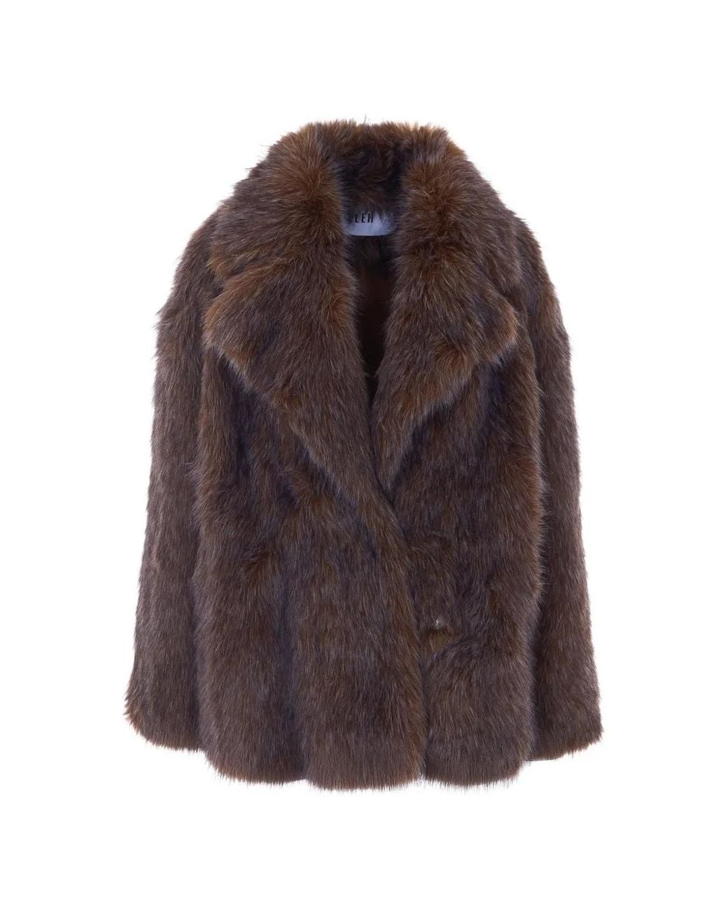 ELEH Brown Faux-Fur Jacket
