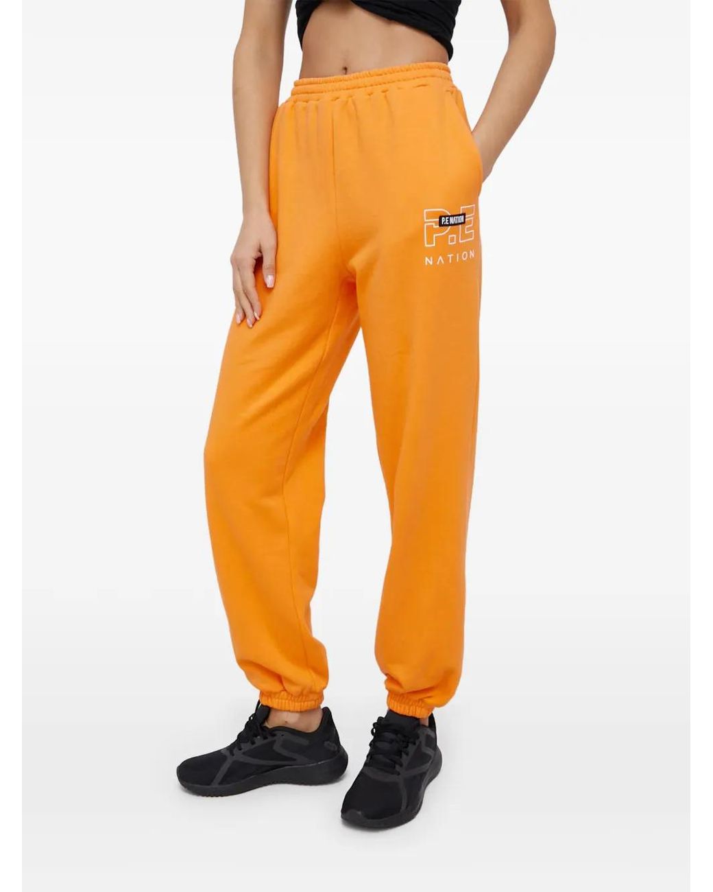 P.E Nation Orange Fit Training Track Pants