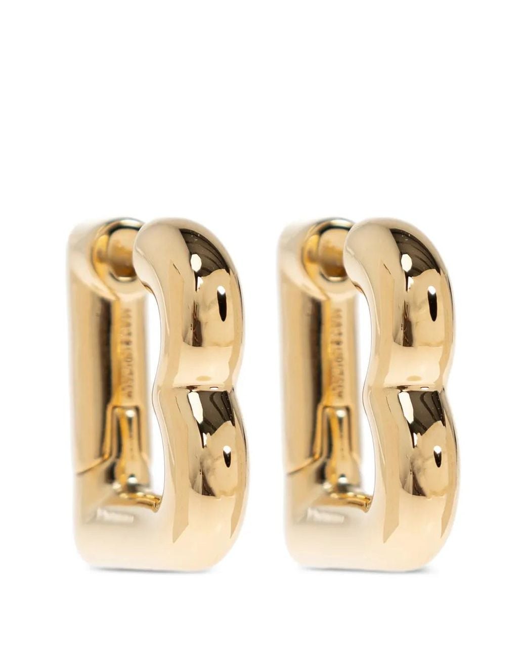 Balenciaga Metallic B Xs Earrings