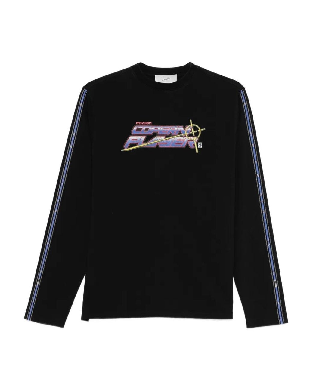 Coperni Black Logo-Print Long-Sleeve T-Shirt