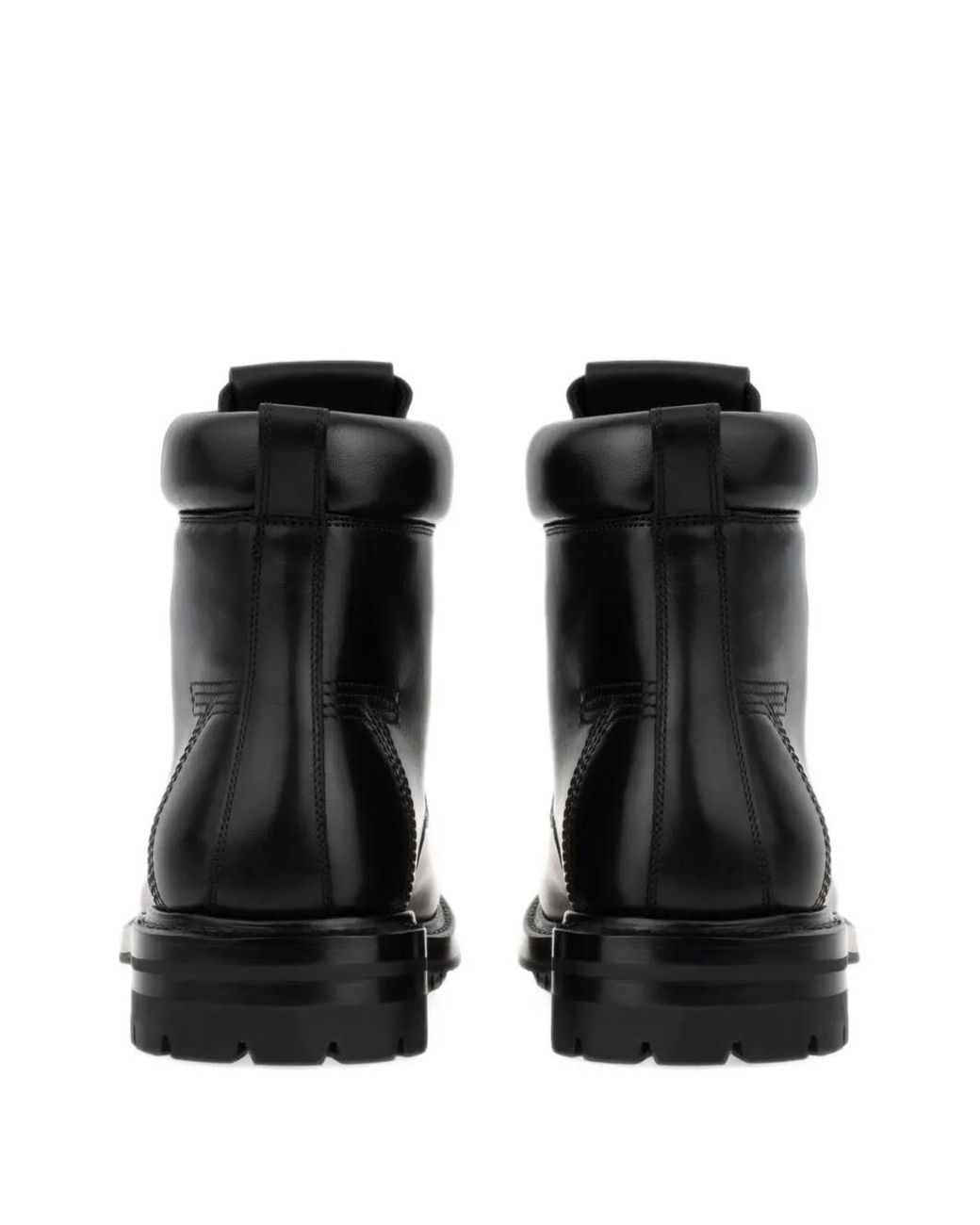Ferragamo Black Tramezza Lace-Up Boot for men