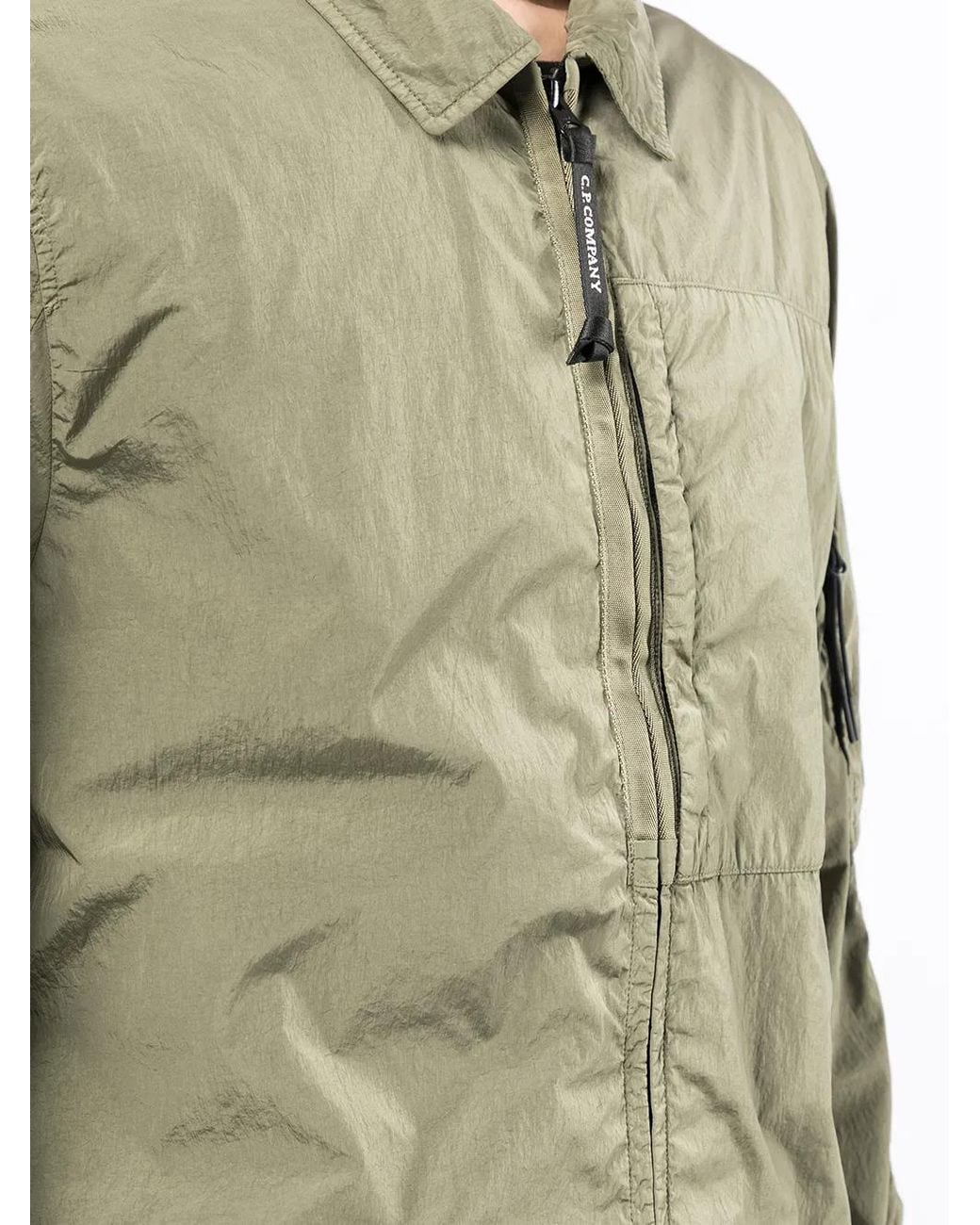C P Company Green Lens Detail Zipped Jacket for men