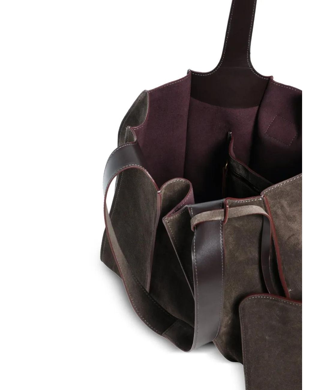 Roberto Festa Black Eloise Ribbed Shopping Shoulder Bag