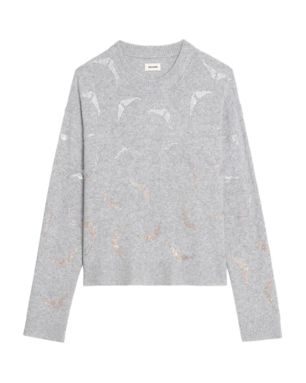 Zadig & Voltaire Gray Markuz Cashmere Sweater