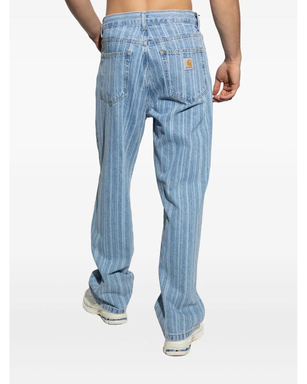 Carhartt Blue Rylan Striped Jeans for men