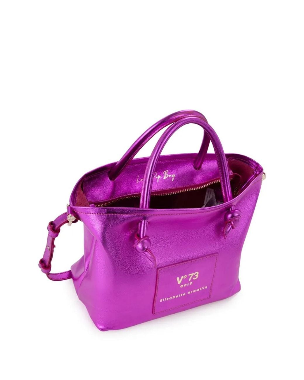 Sac À Main À Patch Logo V73 en coloris Pink