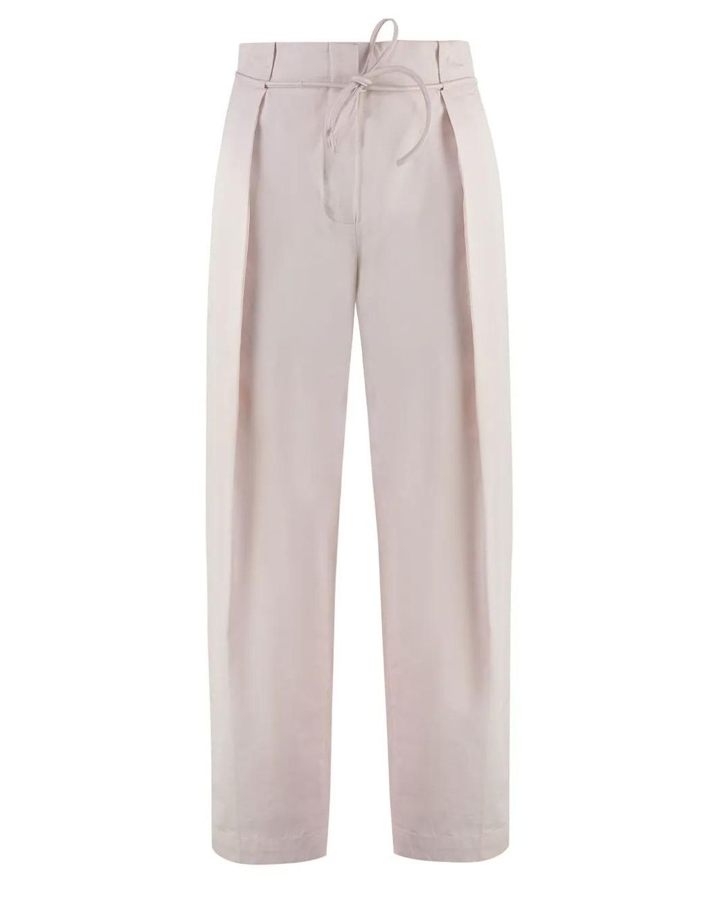 Yves Salomon White Belted Trousers