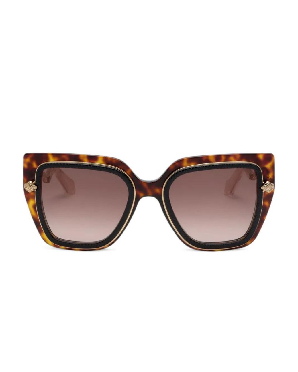 Roberto Cavalli Brown Tortoiseshell Oversized Sunglasses