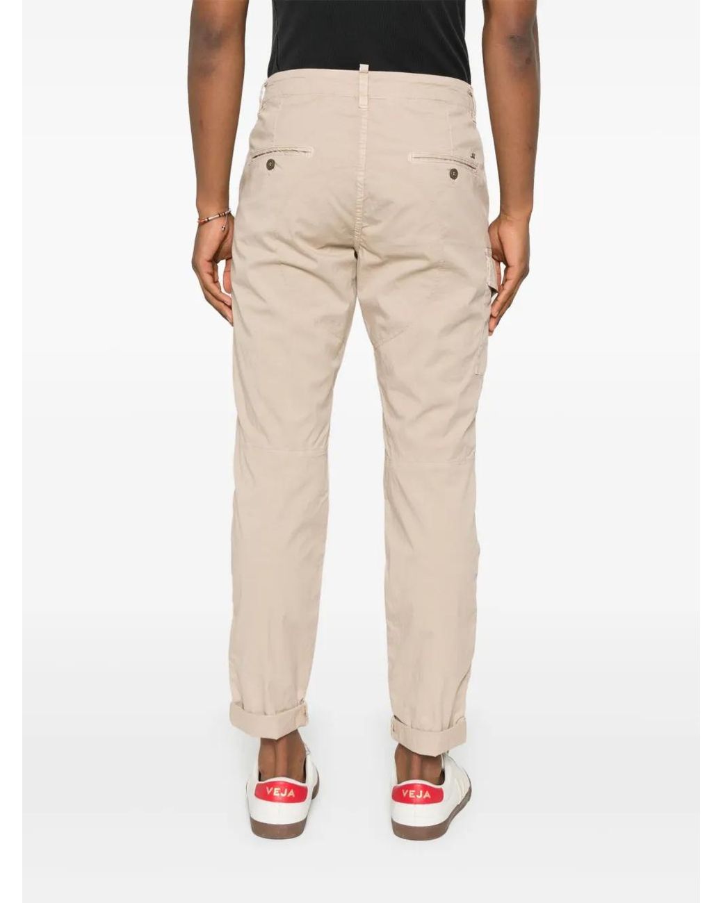 Mason's Natural Devant Safari Trousers for men