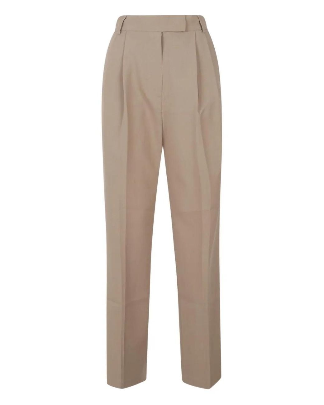 Frankie Shop Natural Polyester Spandex Trousers