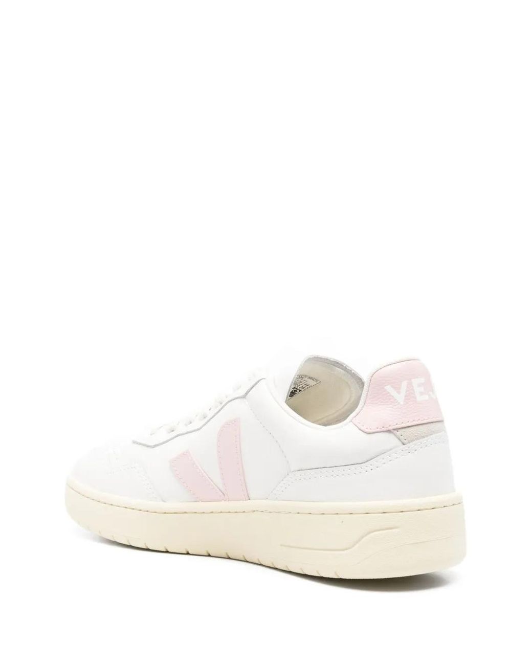 Baskets V-90 En Cuir Et Rose Veja en coloris White