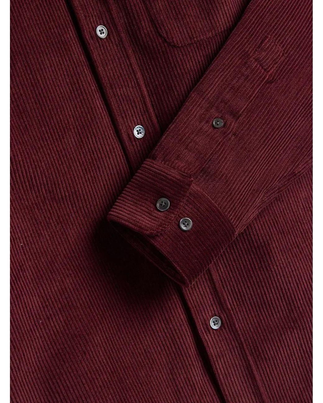 Red Bottern Portuguese Flannel Lobo Corduroy Button-Down Shirt in Red for Men | Lyst