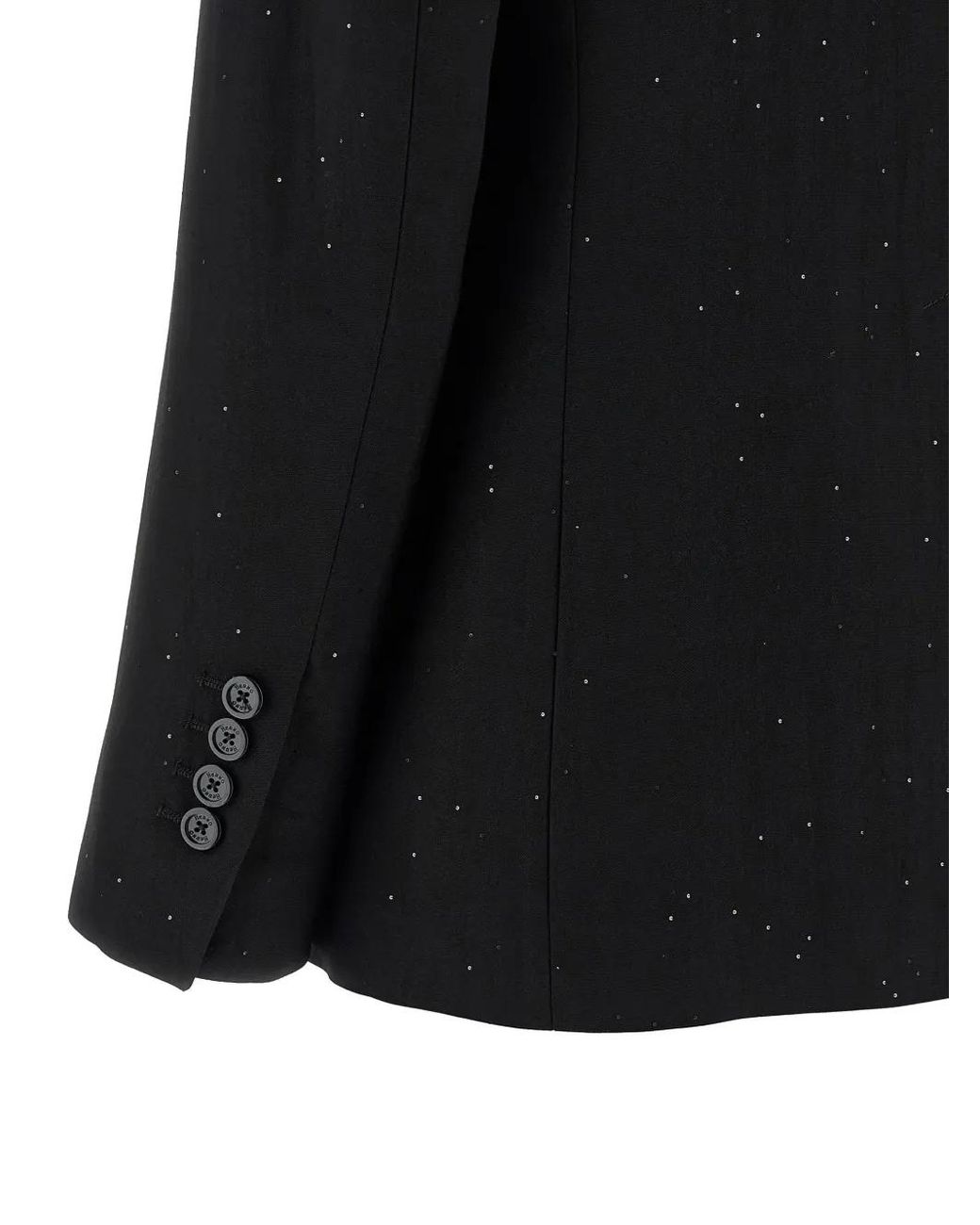 Herno Black Micro Sequin Blazer