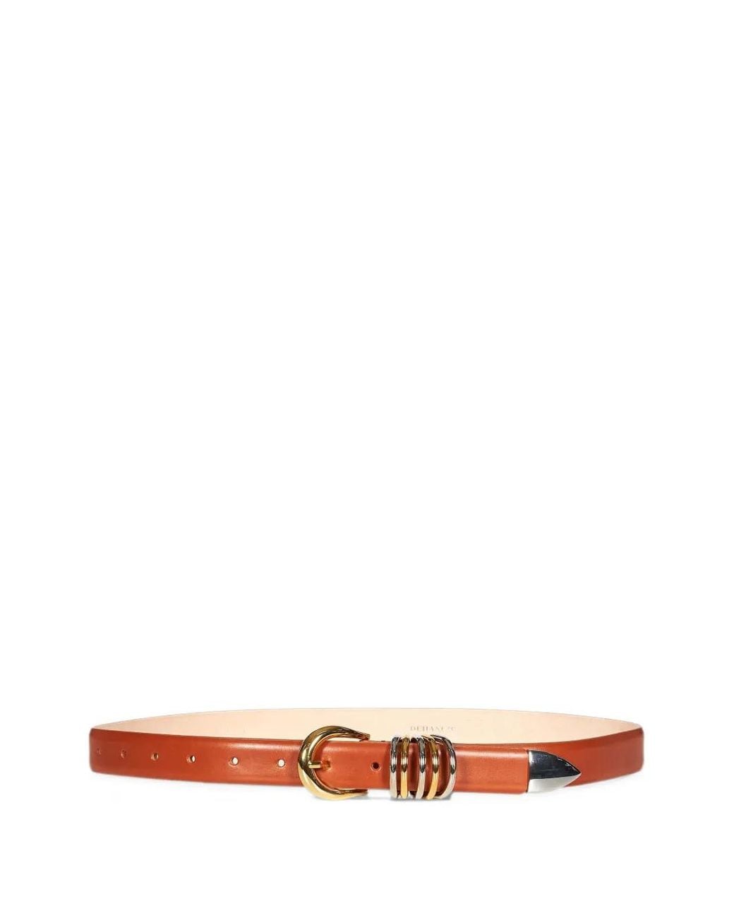 DEHANCHE White Holly Ring-Embellished Belt