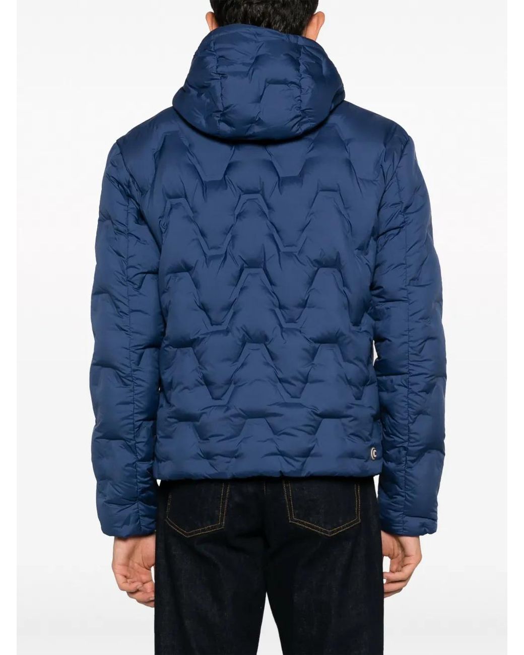 Colmar Blue Reversible Hooded Padded Jacket for men
