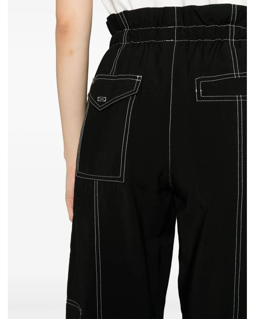 Ganni Black Cargo Pants