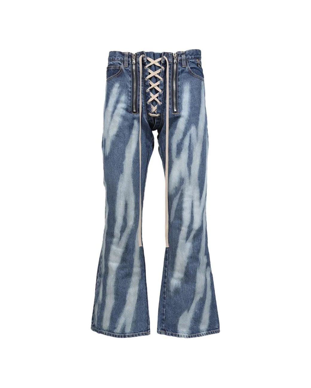JUN/NAKAYAMA Blue Jean Lacé À Détails De Zips for men