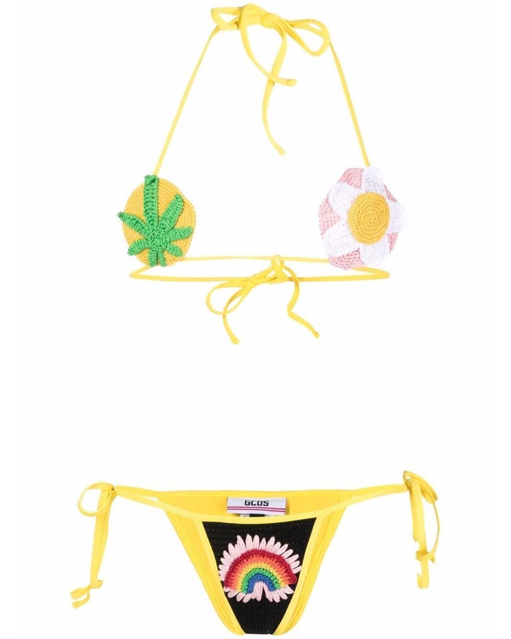 Gcds Crochet Bikini Set in Pink Lyst