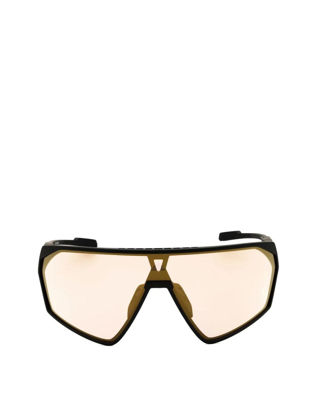 Adidas Black Geometric-Frame Sunglasses for men
