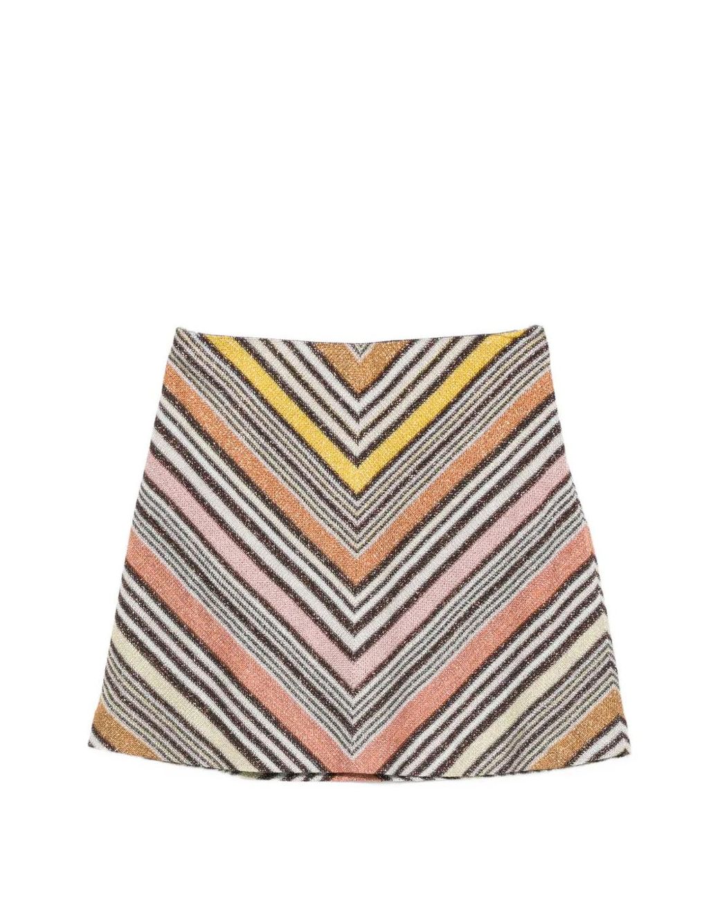 Missoni Gray Zide-Zip Mini Skirt