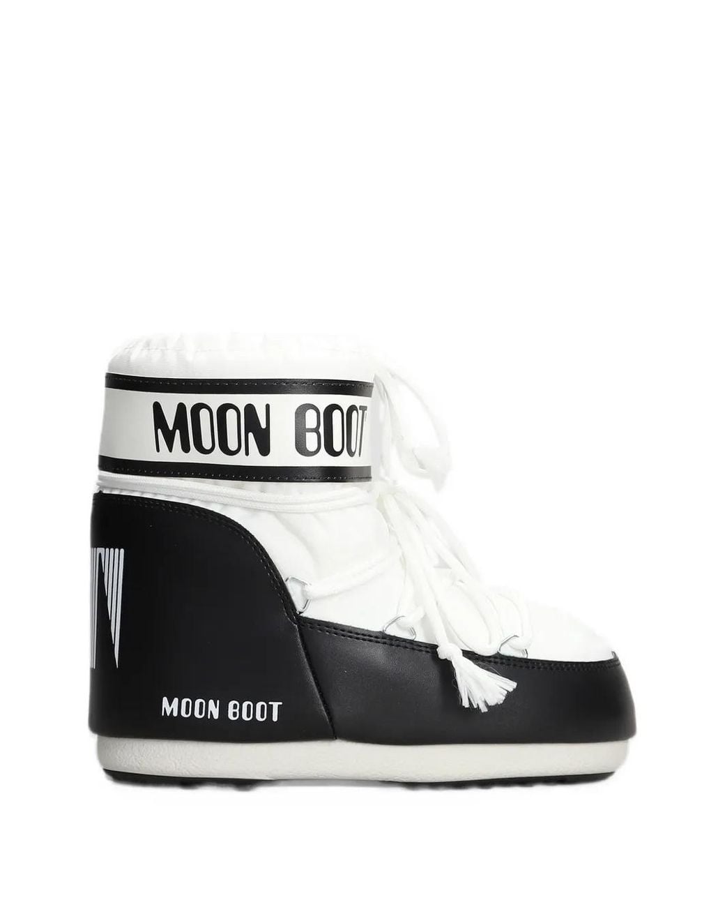 Moon Boot Icon Low Nylon Boots in White | Lyst