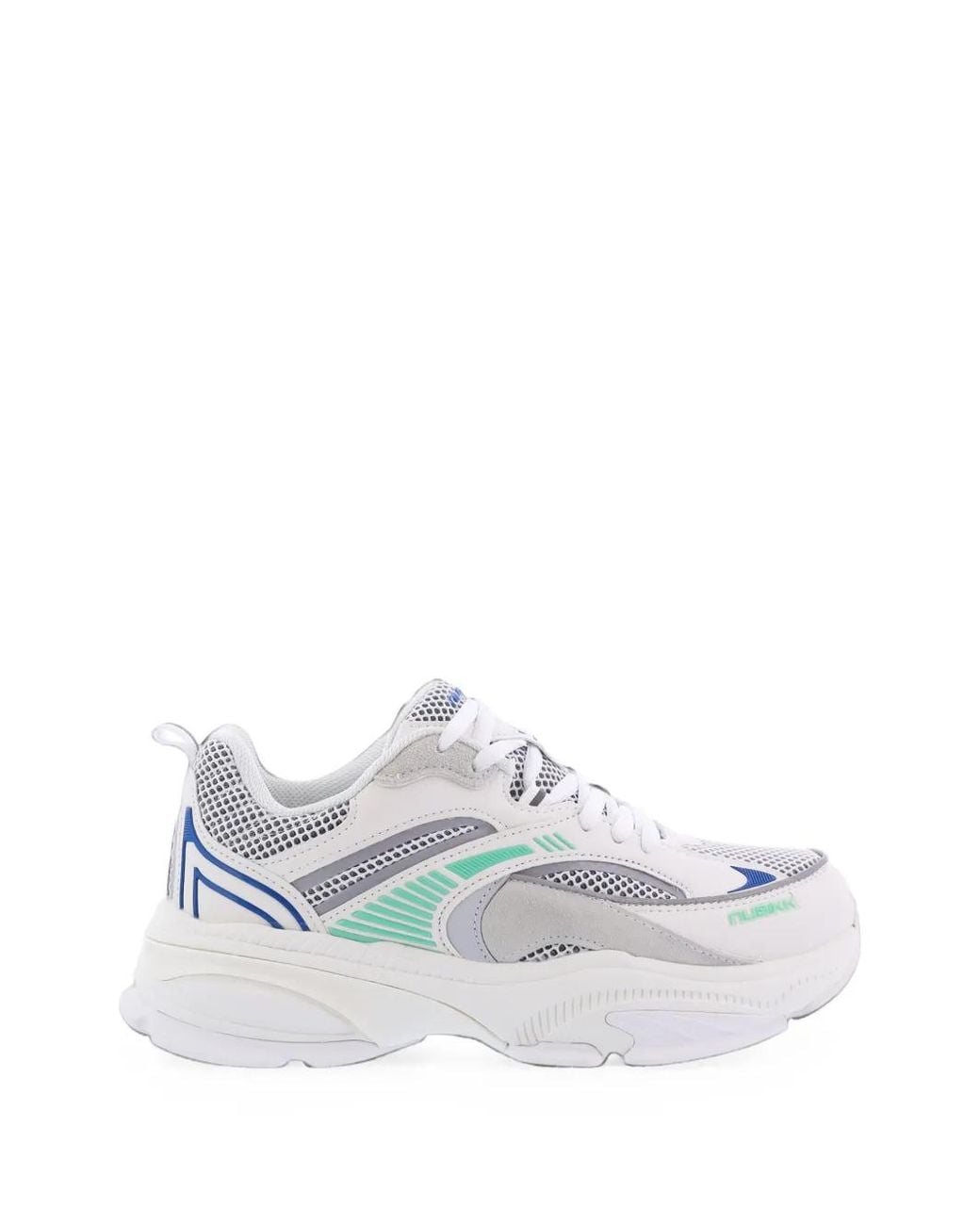 Nubikk White Comet Runner Logo-Print Low-Top Sneakers