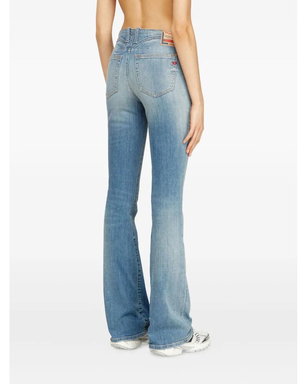 DIESEL Blue Bootcut Mid Rise Jeans
