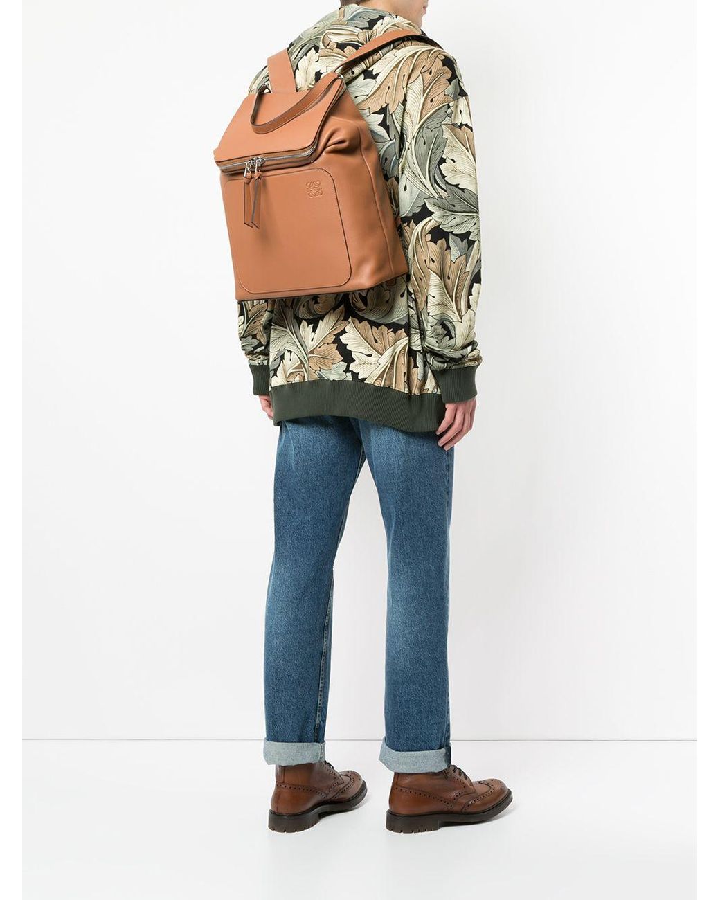 Loewe Goya Backpack in Brown | Lyst