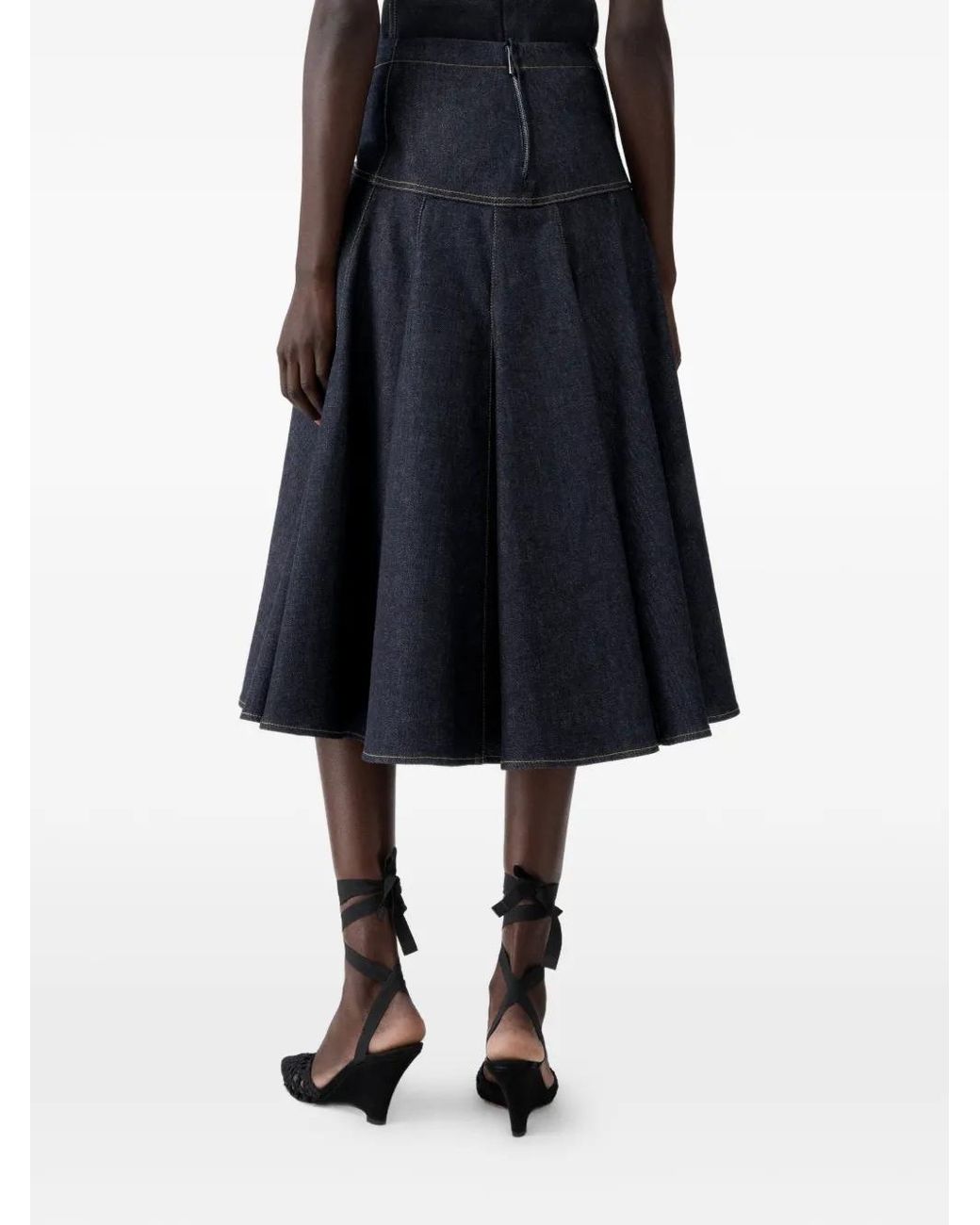 Jacquemus Blue The Lavoir De-Nîmes Denim Skirt