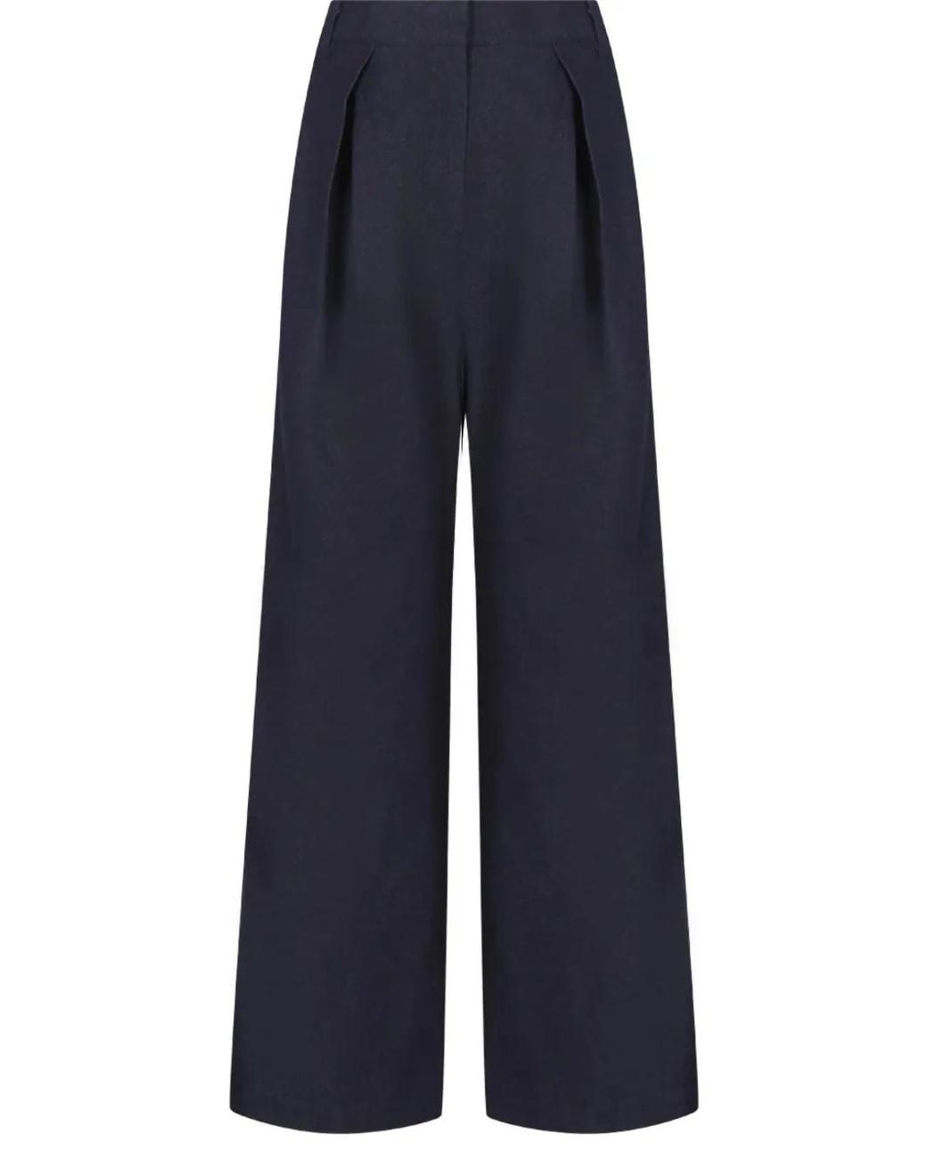 Co. Blue Pleat-Detail Trousers