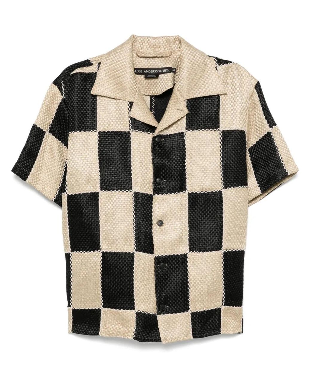 ANDERSSON BELL Patchwork-Hemd Mit Reverskragen in Black für Herren