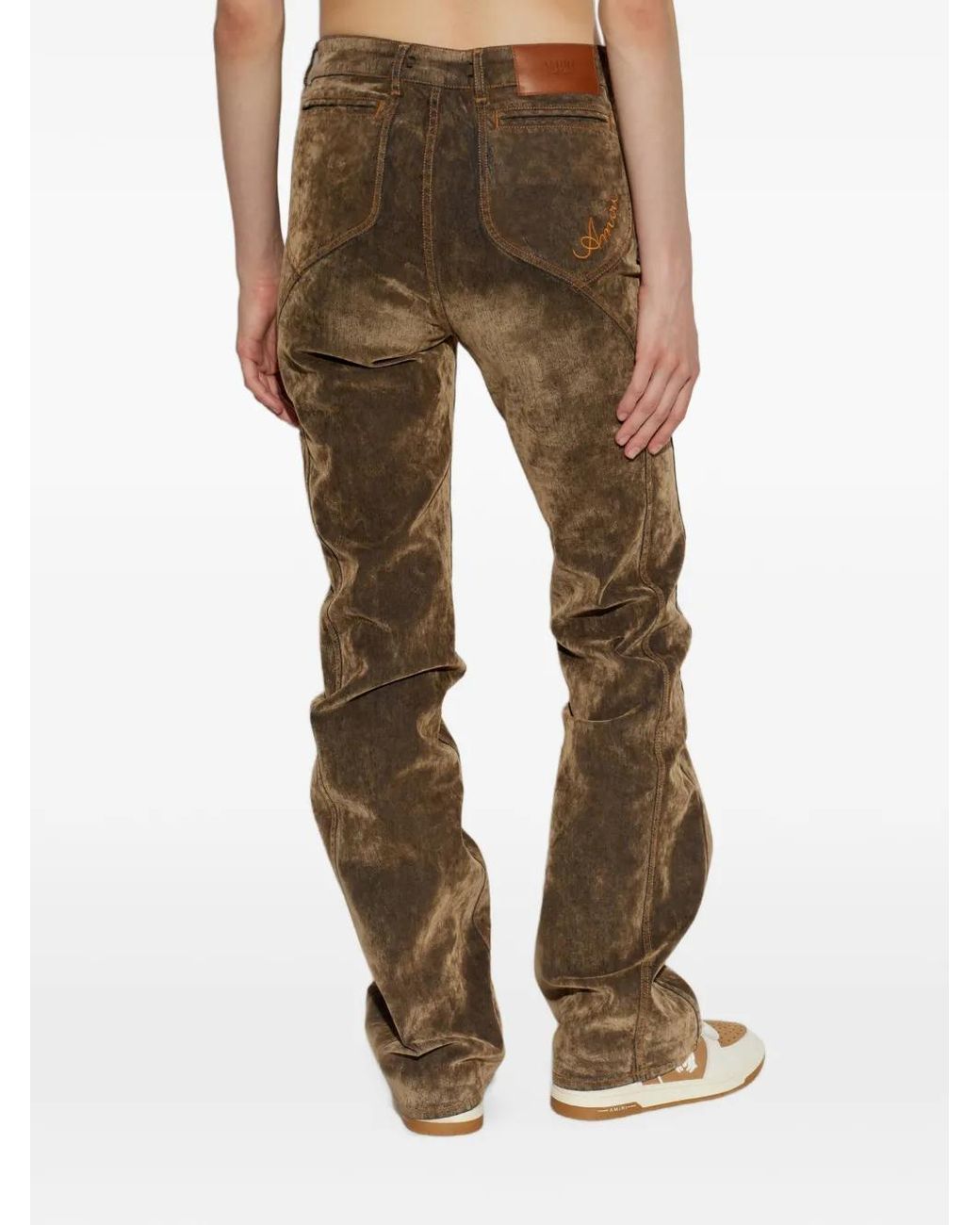 Amiri Natural Flock Cut Jeans