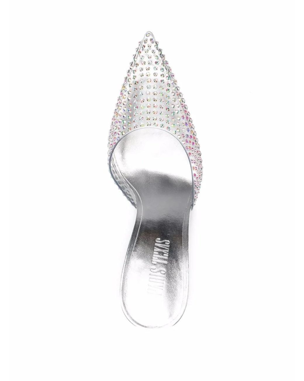 Paris Texas White With Heel Silver