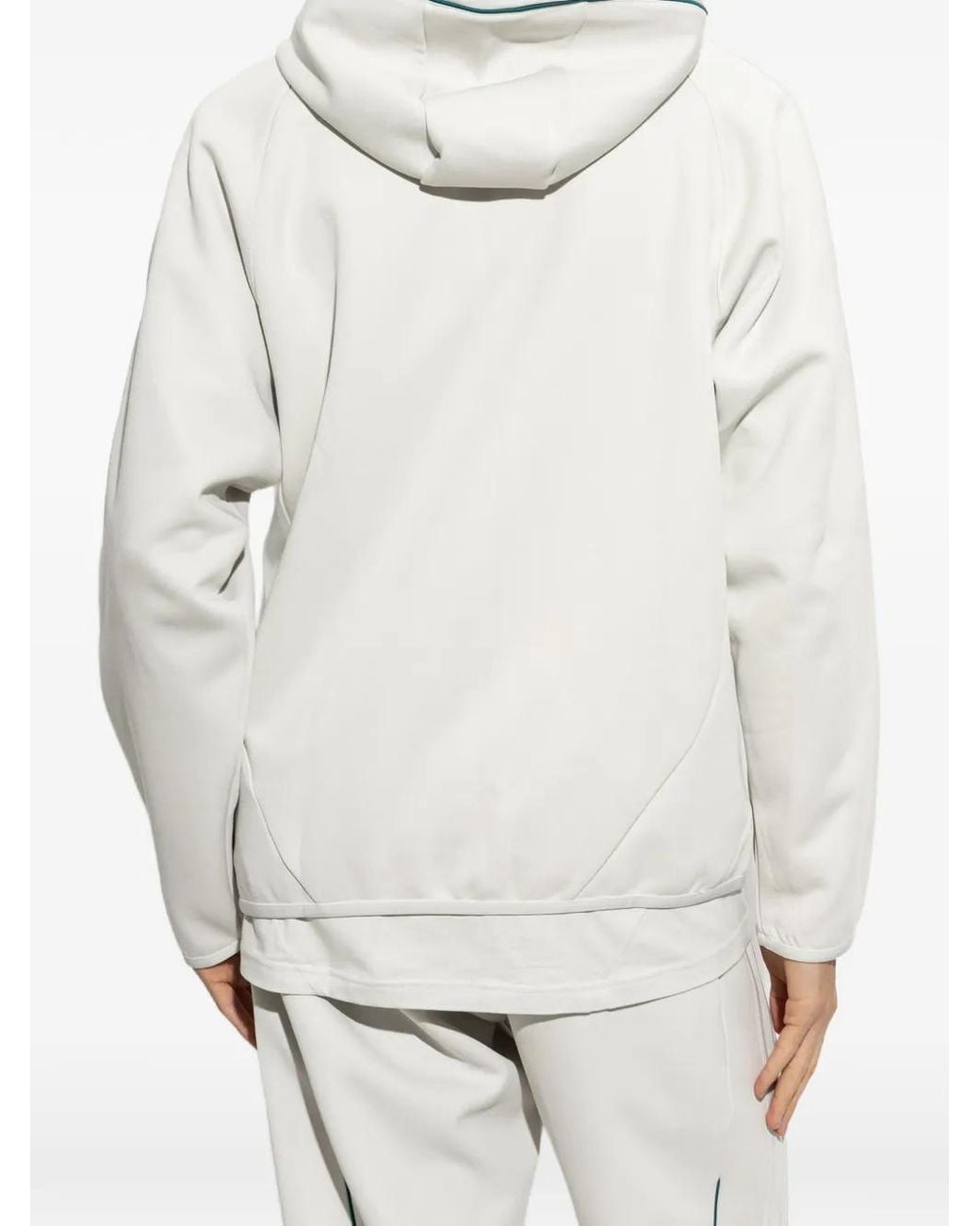 Adidas White X Liverpool Fc Spacer Hoodie Teamgeist 26 À Fermeture Zippée for men