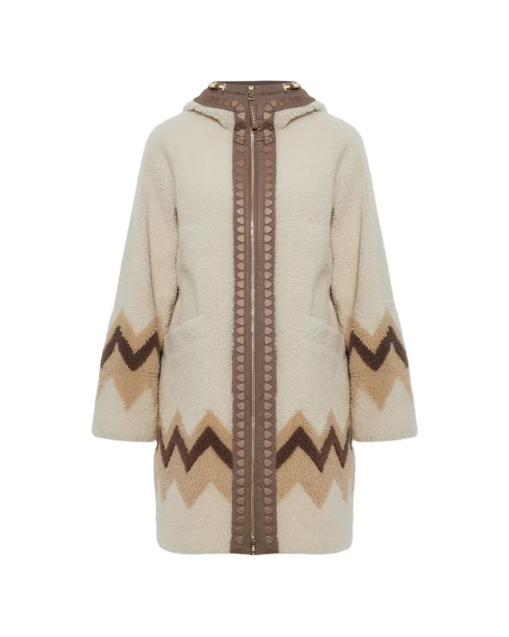 Bogner Natural Manteau Niva À Capuche