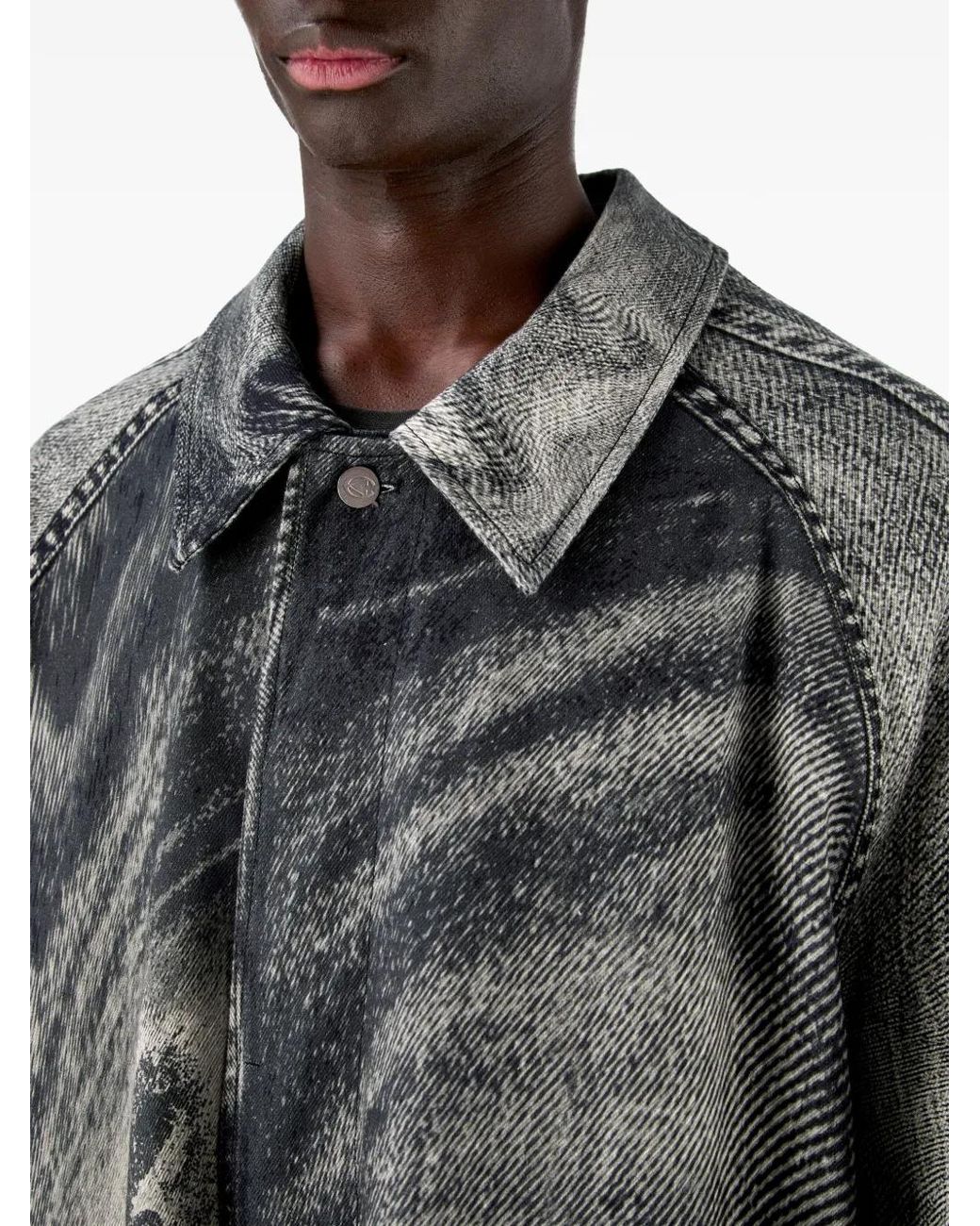 CAMPERLAB Gray Printed Coat