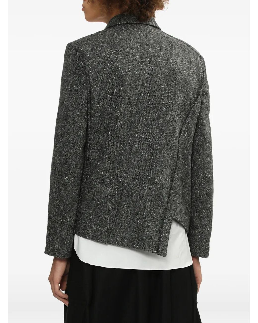 COMME DES GARÇON BLACK Gray Button Flap-Pocket Blazer for men