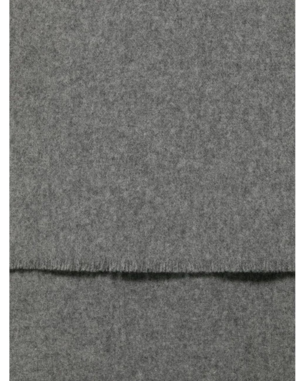 Totême Gray Virgin-Wool Scarf