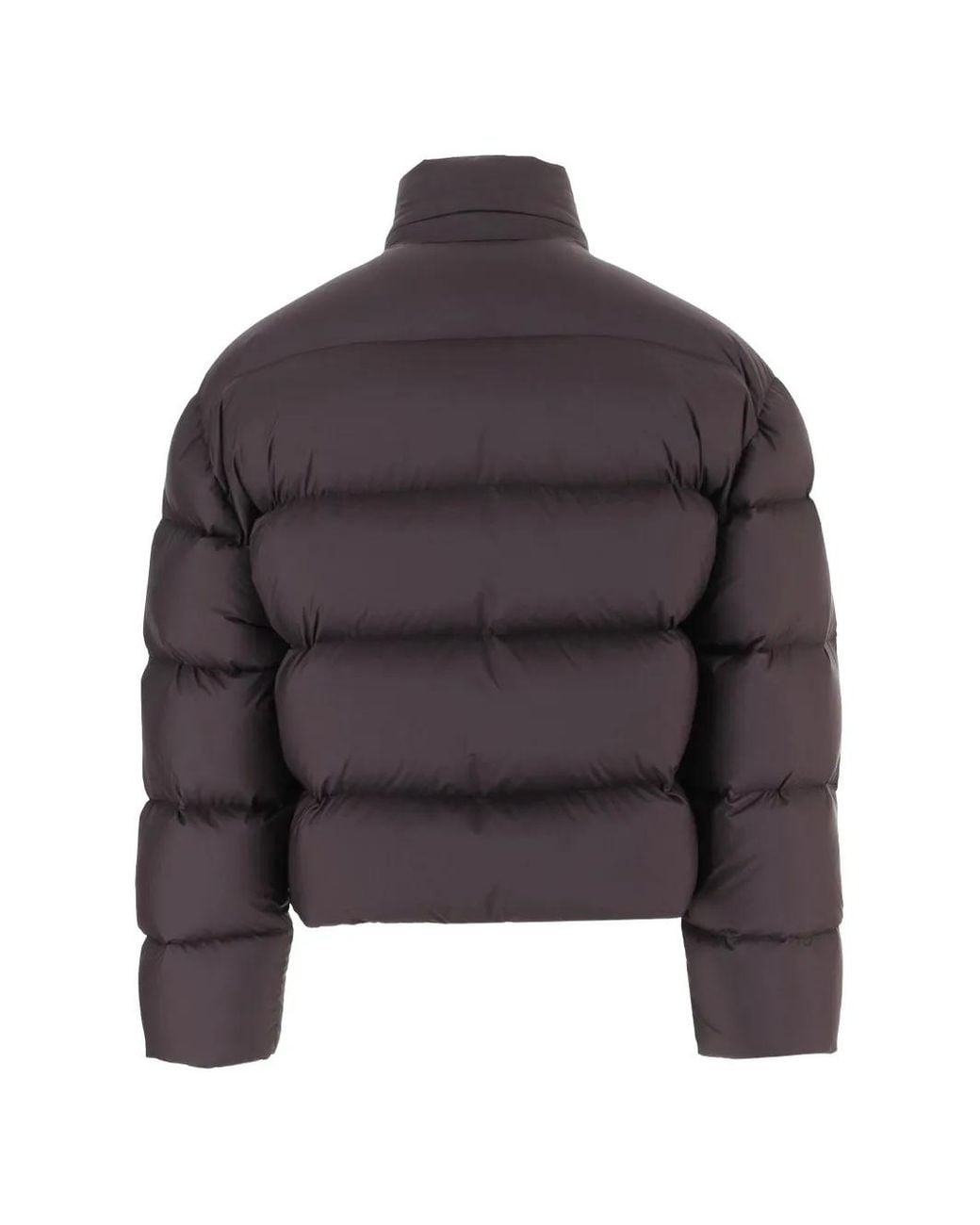 Gucci Gray Quilted Logo-Patch Jacket for men