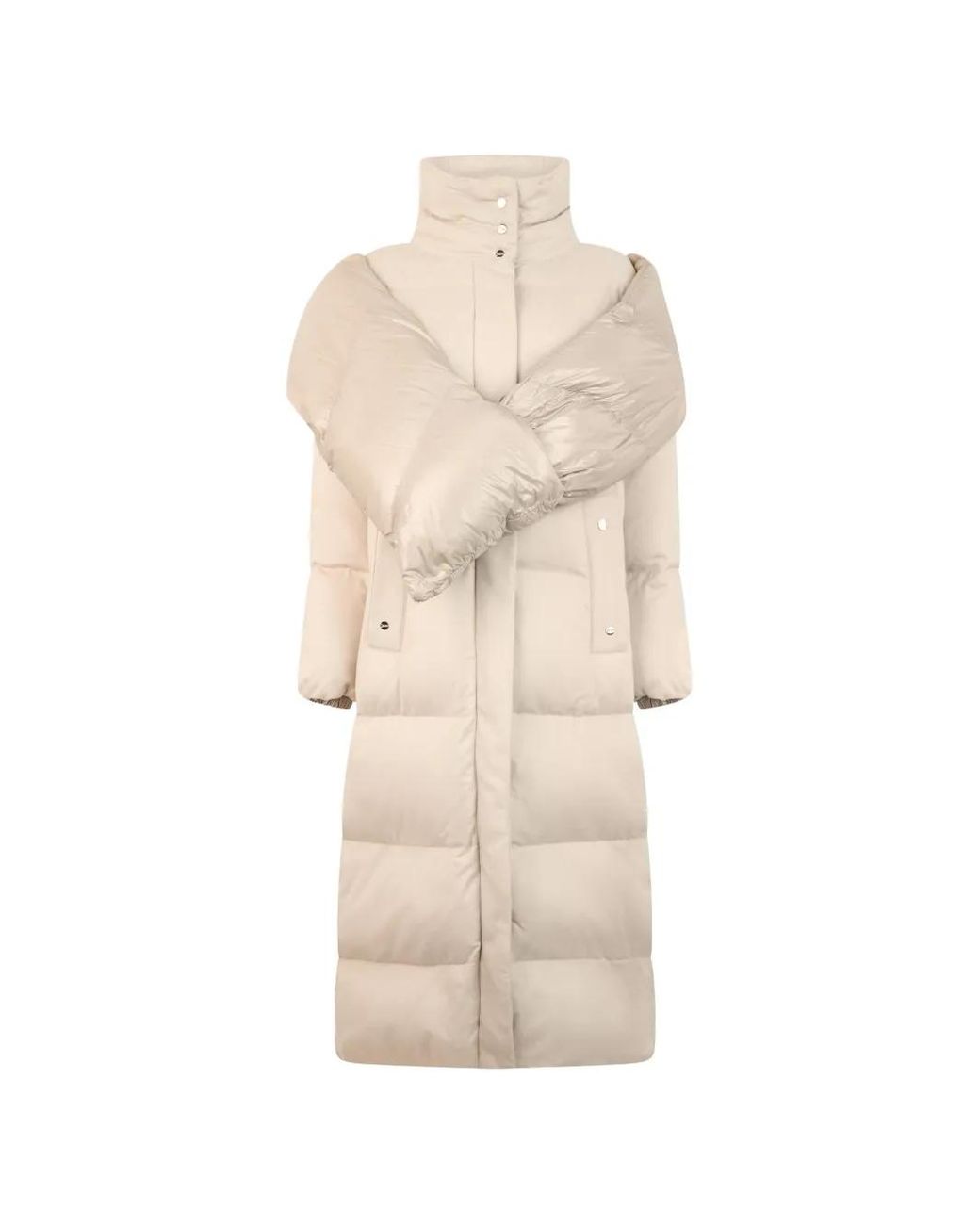 Herno Natural Padded Hooded Coat