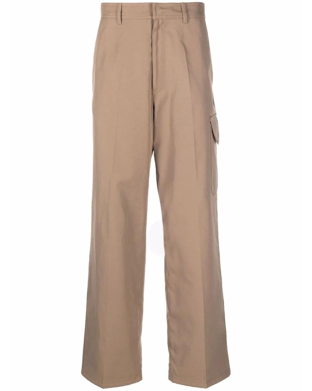 Valentino Garavani Natural Patch Pocket Detail Chinos for men