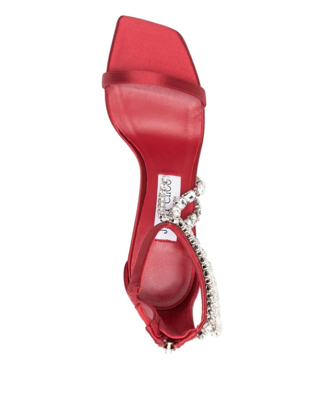 Jimmy Choo Pink 100Mm Verity Crystal-Embellished Sandals