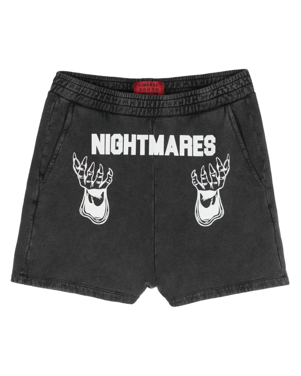 Liberal Youth Ministry Black Nightmare Track Shorts for men