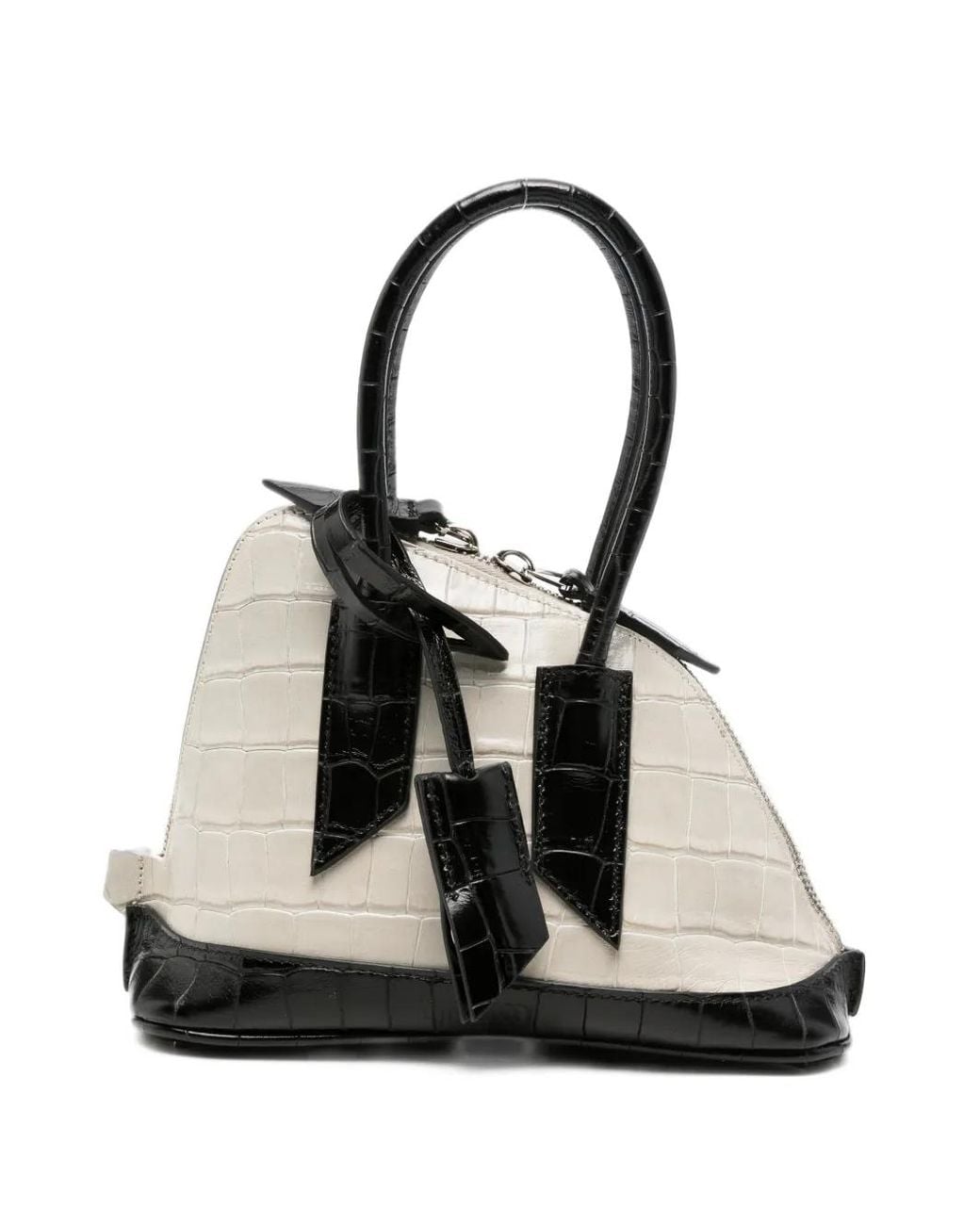 The Attico Black Mini Sant Ambroeus Tote Bag