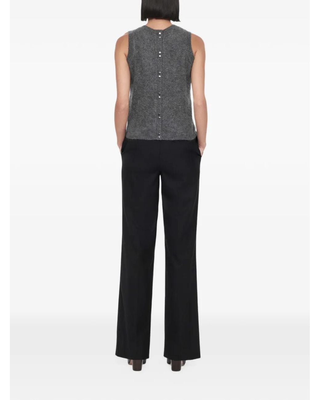 AllSaints Gray Ada Cashmere Tank Top