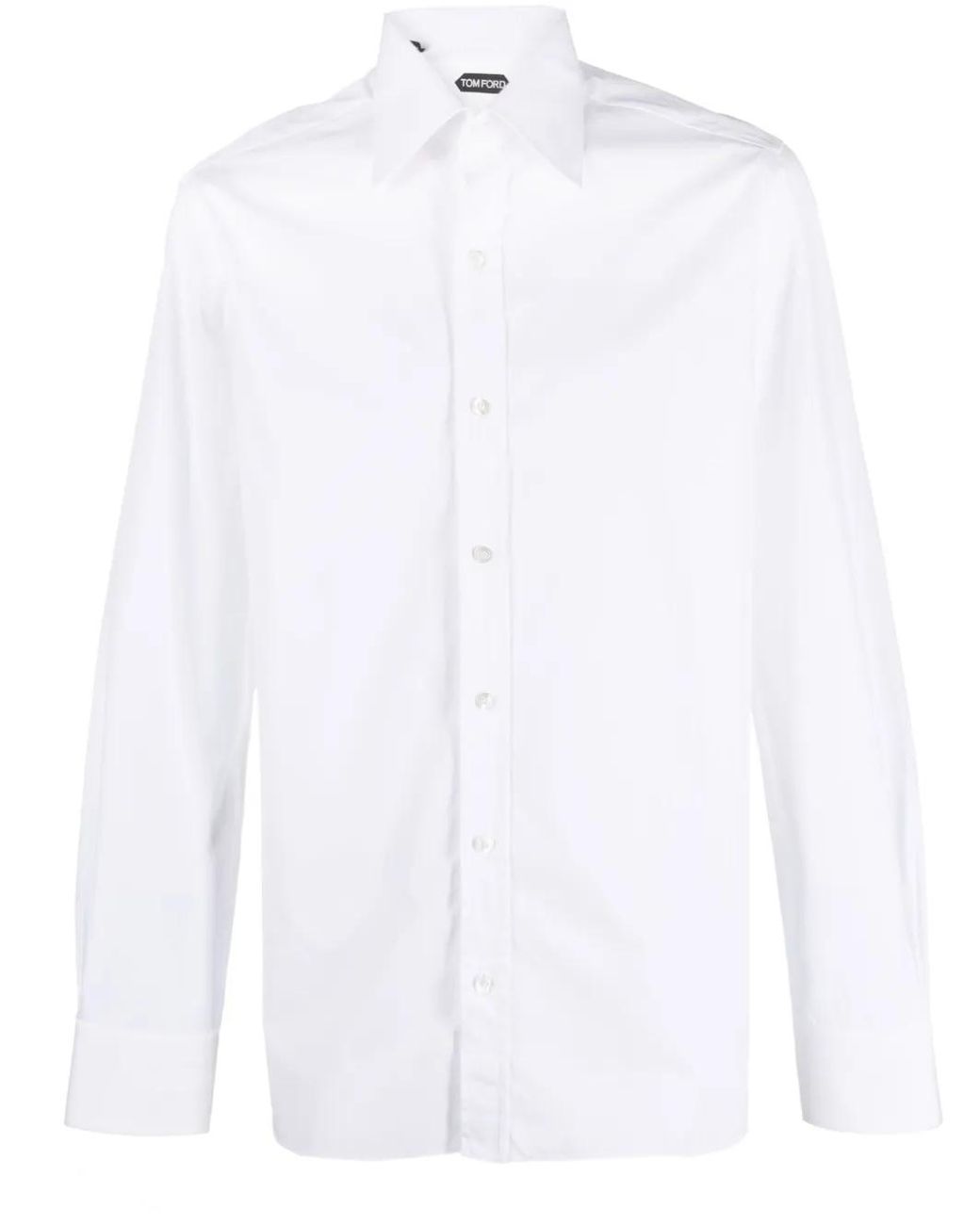 Tom Ford White Button-Down Cotton Shirt for men